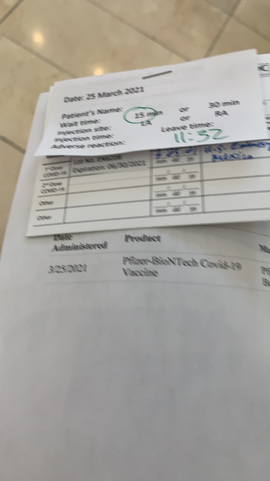 El día que recibí la vacuna para el&nbsp;COVID-19