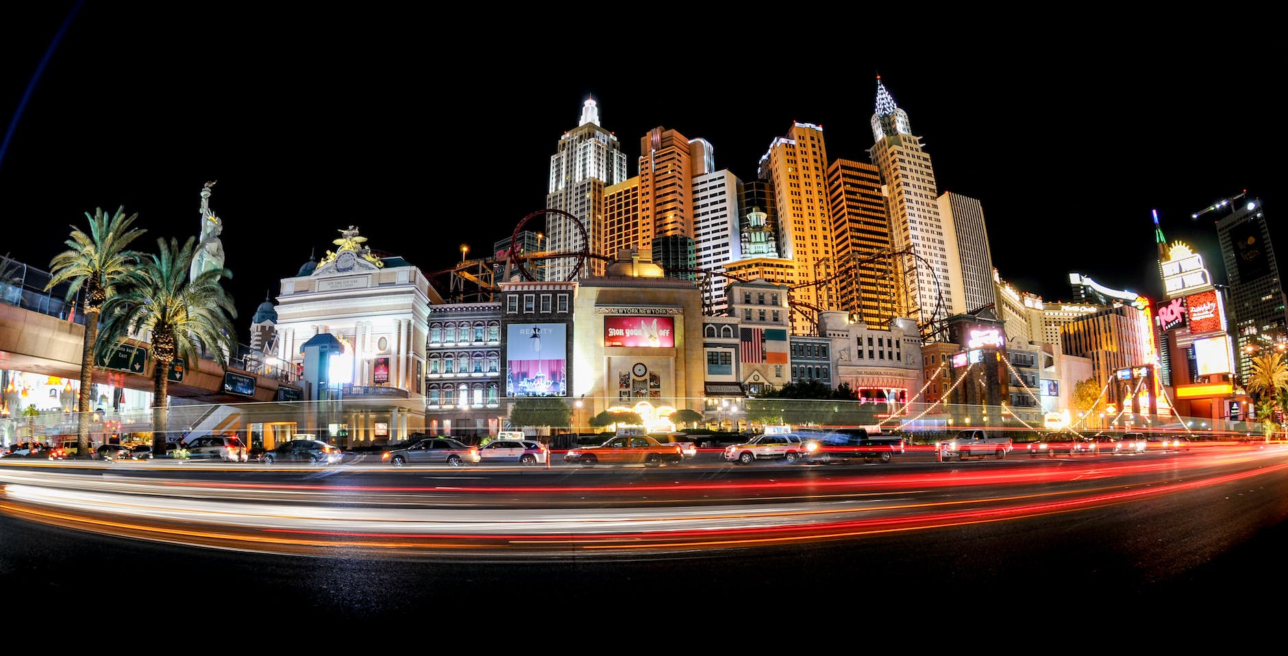 Víspera del Año Nuevo en Las Vegas.